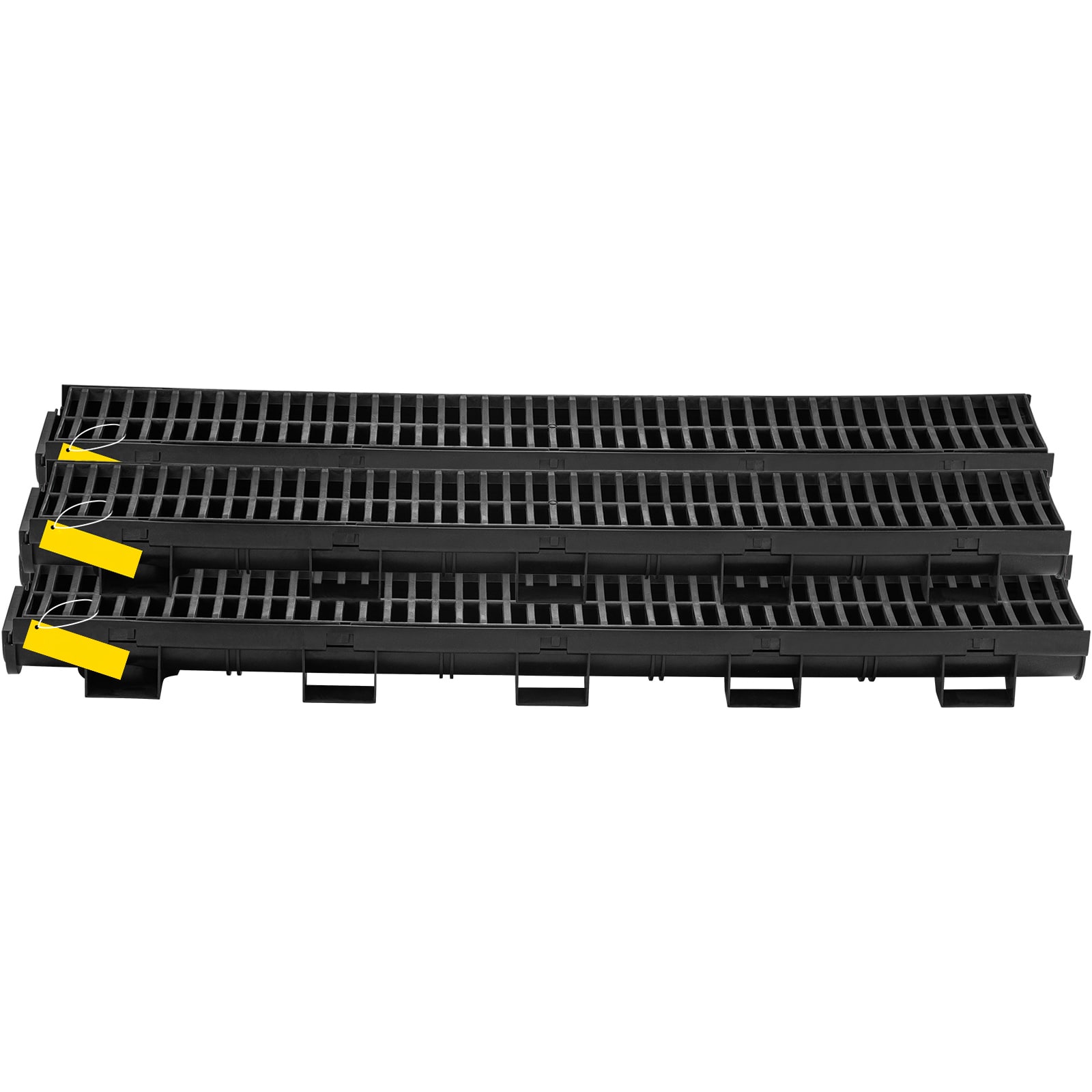 Trench Drain System With Plastic Grate For Garden And Driveway_voghion.com